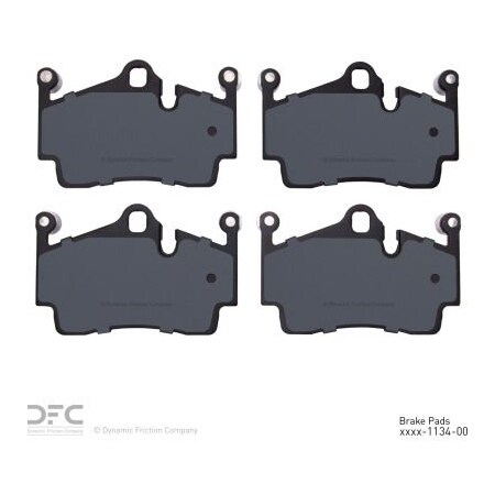 Dynamic Friction Co DFC 3000 Semi-Metallic Brake Pads - Dynamic Friction Company 1311-1134-00 1311-1134-00